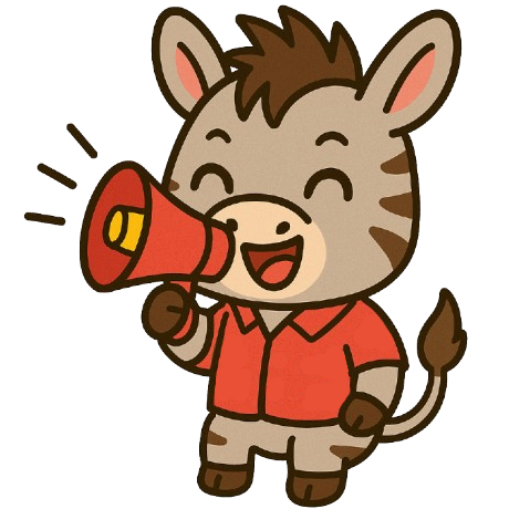 zonki shouting through megaphone
