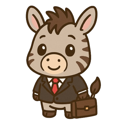 zonki holding a briefcase